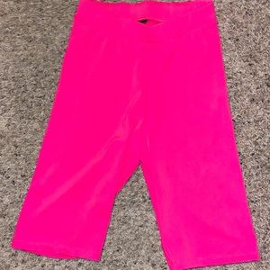 GUESS Neon Hot Pink Biker Shorts.